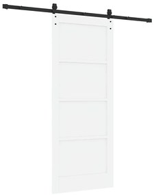 vidaXL Συρόμενη Πόρτα Άλλο ORKDAL Λευκό και μαύρο 83 x 202 εκ.