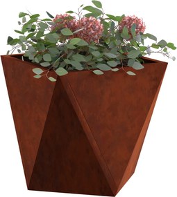 vidaXL Γλάστρα 2 τμχ. Σκ rusty 30 x 30 x 30 cm