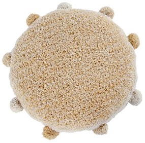 Μαξιλάρι Δαπέδου Στρογγυλό Bubbly LOR-SC-BUB-HNY Φ48cm Honey Beige Lorena Canals Φ48 100% Βαμβάκι