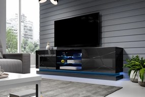 TV stand QIU 200 black DIOMMI CAMA-QIU-200-RTV-CZ DIOMMI-60-19874