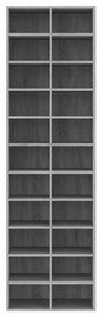 vidaXL Παπουτσοθήκη Γκρι Sonoma 54 x 34 x 183 εκ. Επεξεργασμένο Ξύλο