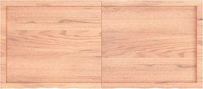 vidaXL Επιφ Τραπεζιού Αν Καφέ 140x60x(2-6)εκ. Επεξ. Μασίφ Ξύλο Δρυός