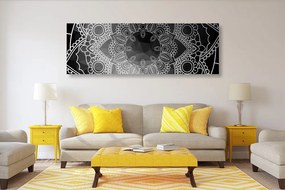 Εικόνα ασπρόμαυρη Mandala - 150x50