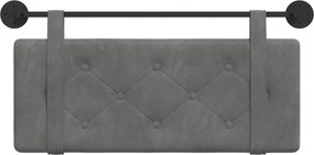 vidaXL Κρεμαστό Κεφαλάρι Σκούρο Γκρι Βελούδο