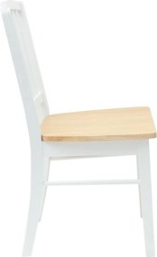 vidaXL Καρέκλες φαγητού 2 pcs Λευκό 50 x 52,5 x 91 εκ