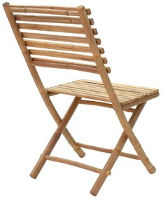 Καρέκλα κήπου Nixon pakoworld πτυσσόμενη bamboo φυσικό - Ξύλο - 141-000005