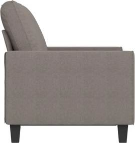 vidaXL Καναπές Διθέσιος Taupe 120 εκ. Υφασμάτινος