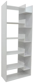 Βιβλιοθήκη Naya pakoworld σε λευκή απόχρωση 72x30x182.5εκ