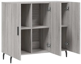 vidaXL Ντουλάπι Γκρι Sonoma 90 x 34 x 80 εκ. από Επεξεργασμένο Ξύλο