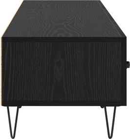 vidaXL Ντουλάπι TV Μαύρη δρυς 150 x 36 x 30 εκ Επεξεργασμένο ξύλο