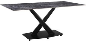 Τραπέζι Tafel 278-000018 Sintered Stone 180x90x76cm Black Marble