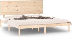 vidaXL Πλαίσιο Κρεβατιού 150 x 200 εκ. Μασίφ Ξύλο King Size