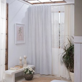 Κουρτίνα Oviedo 04 Light Grey Teoran 140X270cm Βαμβάκι-Πολυέστερ