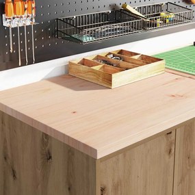 VidaXL ντουλάπια γκαράζ 6 τεμ. Artisan Δρυς από Επεξεργασμένο Ξύλο