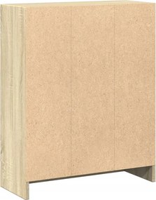 vidaXL Βιβλιοθήκη Sonoma Δρυς 60 x 24 x 76 εκ. Επεξεργασμένο Ξύλο