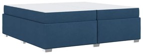 vidaXL Σκελετός Κρεβατιού Μπλε 200 x 200 cm ύφασμα