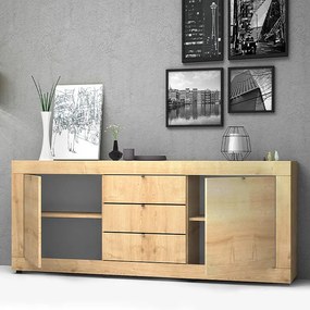 Μπουφές Ocean Megapap χρώμα sonoma 210x45x86εκ.