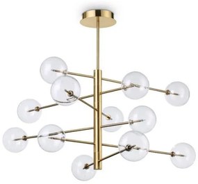 Κρεμαστό Φωτιστικό Οροφής Equinoxe 12xG4 με Γυαλί Ideal Lux-200118-Διάφανο 200118