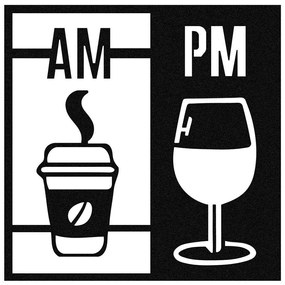 Διακοσμητικό Τοίχου Selection 279ENZ1236 52x52cm Black Wallity Μέταλλο