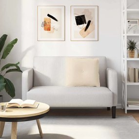 vidaXL Μαξιλάρι Πλάτης Μπεζ 60 x 50 cm Ύφασμα Μικροΐνας