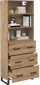 vidaXL Highboard 2 pcs Artisan Oak 69,5 x 34 x 180 εκ.