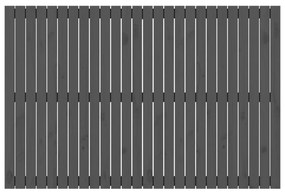 vidaXL Κεφαλάρι Τοίχου Γκρι 166x3x110 εκ. από Μασίφ Ξύλο Πεύκου