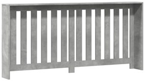 vidaXL Κάλυμμα Καλοριφέρ Γκρι Σκυροδέματος 175x20x82 εκ. Επεξ. Ξύλο