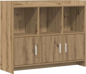 vidaXL Πλαϊνό γραφείο Artisan Δρυς 98,5 x 33 x 80 εκ