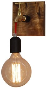 Φωτιστικό Τοίχου - Απλίκα HL-078-1W 77-2870 Hikari Brown Rusty Homelighting Metal