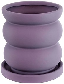 Κασπώ Bogota 20500 Φ14x15cm Purple GloboStar Κεραμικό