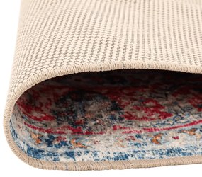 vidaXL Χαλί Πλενόμενο Αντιολισθητικό Πολύχρωμο Ø 120 εκ.