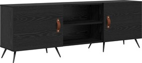 vidaXL Ντουλάπι TV 150 x 30 x 50 cm Μαύρη δρυς Επεξεργασμένο ξύλο