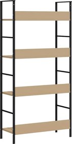 vidaXL Ραφιέρα 4 Επιπέδων Δρυς 60x27,6x124,5 εκ. Επεξεργασμένο Ξύλο