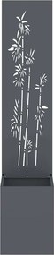 vidaXL Οθόνη Ιδιωτικότητας Κήπου Floral Ανθρακί 32 x 140 εκ.