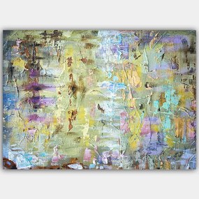 Πίνακας Καμβάς 441HPE2460 100x70cm Multi Wallity Οριζόντιοι Ξύλο, Καμβάς