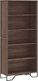 vidaXL Βιβλιοθήκη Καφέ Δρυς 80x31x169 εκ. από Επεξεργασμένο Ξύλο