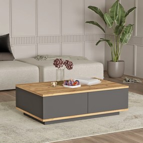Τραπεζάκι Σαλονιού Atlantic Πεύκο / Ανθρακί DRAFEPU 90x60x28.6