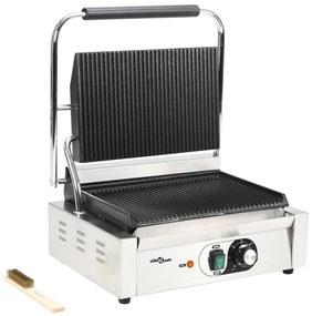 vidaXL Τοστιέρα Ραβδωτή Panini 2200 W 43 x 30,5 x 20 εκ.