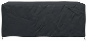 vidaXL Κάλυμμα επίπλων Μονόχρωμο Μαύρο 240 x 110 x 70 εκ. 210D