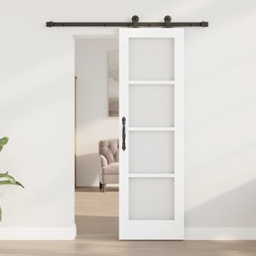 vidaXL Συρόμενη Πόρτα με Σετ Εξαρτημάτων 'ORKDAL' Λευκή 61x198.5 εκ.
