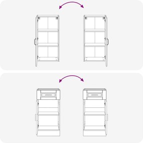 vidaXL Μονάδα κουζίνας PORTO 5 pcs Sonoma Δρυς Επεξεργασμένο Ξύλο