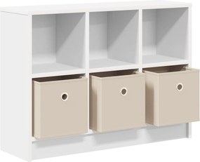 vidaXL Πλαϊνό γραφείο Λευκό 73,5 x 22,5 x 53,5 εκ