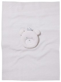 Κουβέρτα Βρεφική Πικέ 4958 White-Grey Das Home Αγκαλιάς 75x100cm 100% Βαμβάκι