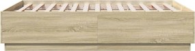 vidaXL Πλαίσιο Κρεβατιού Sonoma Δρυς 120x190 εκ. Επεξεργασμένο Ξύλο