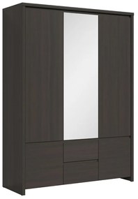 Ντουλάπα Boston E118, Wenge, 211x154x56cm, 132 kg, Πόρτες ντουλάπας: Με μεντεσέδες | Epipla1.gr