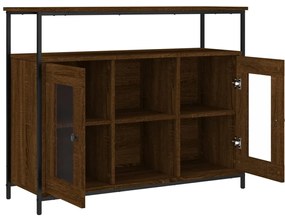 vidaXL Συρταριέρα Καφέ Δρυς 100x35x80 εκ. από Επεξεργασμένο Ξύλο