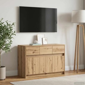 vidaXL Ντουλάπι TV 91 x 34 x 61 εκ. Artisan Δρυς Επεξεργασμένο Ξύλο