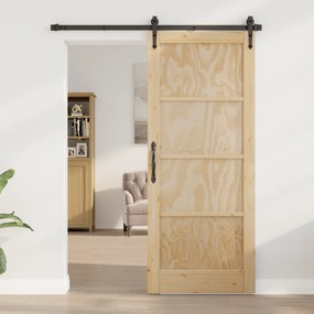vidaXL Εσωτερική Πόρτα "ORKDAL" 83x202x4 εκ. Συμπαγής Ξύλινη Πόρτα Πεύκου