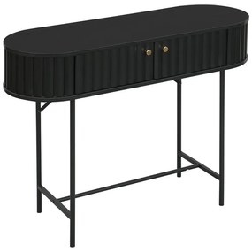 Κονσόλα Zakro pakoworld MDF-μέταλλο σε μαύρη απόχρωση 100x35x75εκ