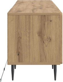 vidaXL Ντουλάπα LED Τηλεόρασης Artisan Δρυς Επεξεργασμένο Ξύλο